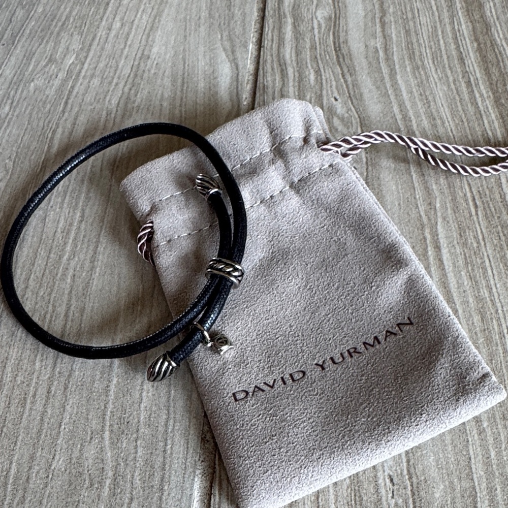 David Yurman Black Rope Bracelet